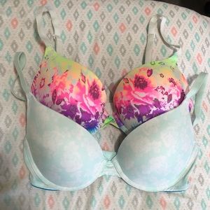 BUNDLE: 2 32D PINK Push Up Bras